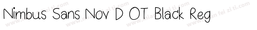 Nimbus Sans Nov D OT Black Regular字体转换